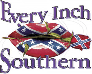 Details about Dixie Tshirt: Every Inch Southern Belle Redneck Rebel ...