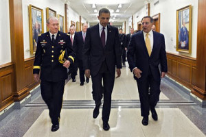 general martin dempsey barack obama leon panetta