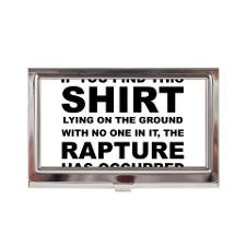 Rapture Shirt Christian Humor Funny Business Card for