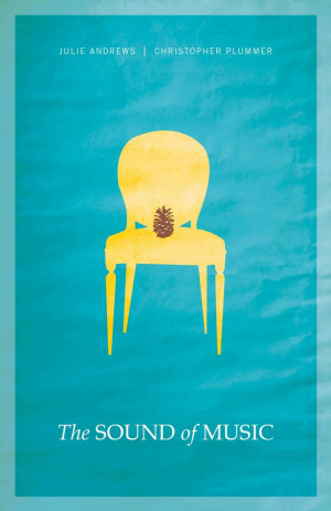 The Sound of Music - minimalistic movie posters