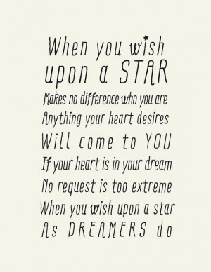 When You Wish Upon a Star by LADYBIRDINKStar Quotes, Pinocchio Quotes ...