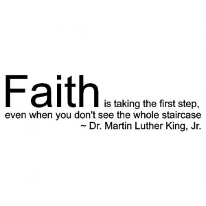 ... staircase - Dr. Martin Luther King, Jr. Quote - Vinyl Wall Art Decal