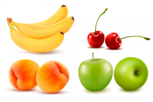 Various Fresh Fruits Design...