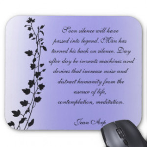Jean Arp Quotes Clinging Vines Mousepad