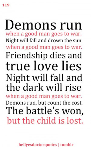 06x07: A Good Man Goes to War