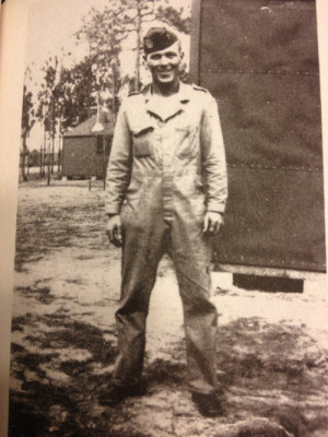 allmuckedup:Dick Winters at Camp Mackall, spring 1943.