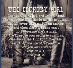 Country Girl #quote #country