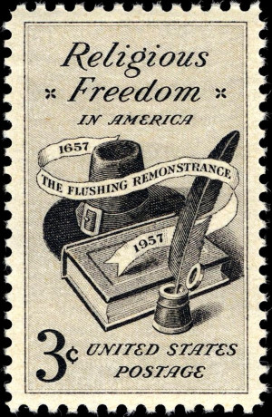 Description Religious Freedom 3c 1957 issue.JPG