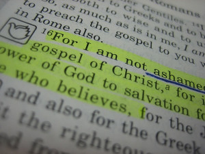 For I am not ashamed of the gospel of Christ, for it is the power of ...