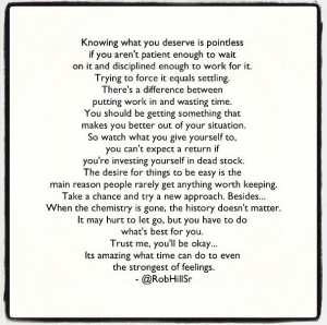 Rob Hill Sr | It may hurt to let go, but you have to do what's best ...