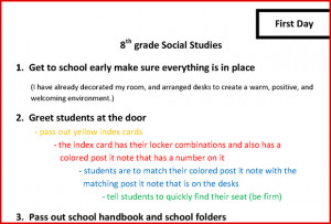 Click here to see the rest of Kara’s first day classroom management ...