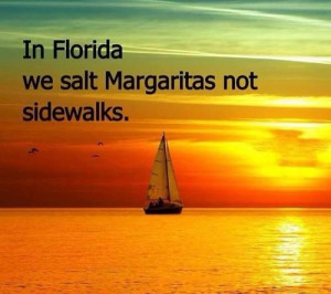 Salt margaritas, not sidewalks!