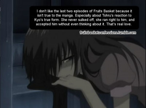don t like the last two episodes of fruits basket because it isn t ...