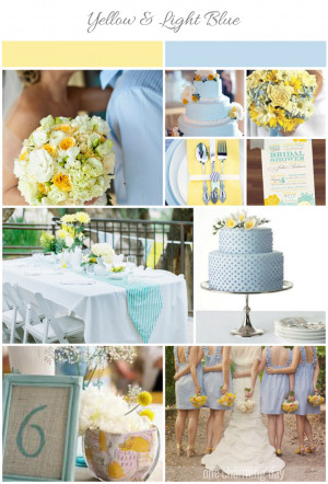 yellow and white wedding color board