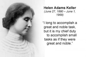 Memorable quote: Helen Keller
