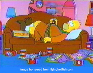 this image comes from an episode entitled homer the heretic