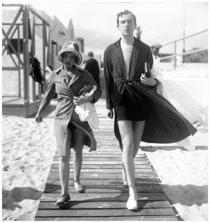 Anita Loos e Cecil Beaton em Palm Beach.