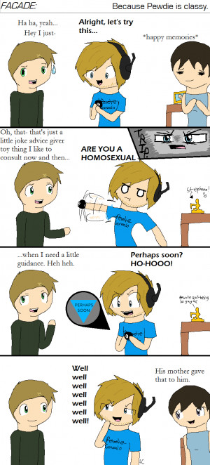 Pewdiepie Facade Comic: The Magic 8 Ball