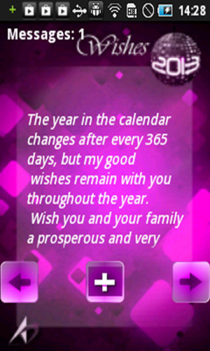 Download New year 2013 Wishes free for your Android phone