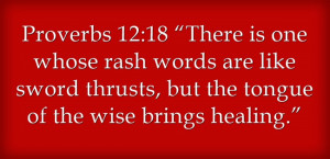 Bible Verses About THe Power of words