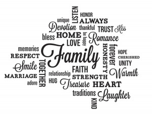 family quote wall decals are peel and stick wall decals that can