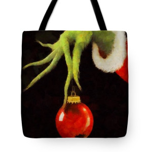 ... Tote Bags - How The Grinch Stole Christmas Tote Bag by Dan Sproul