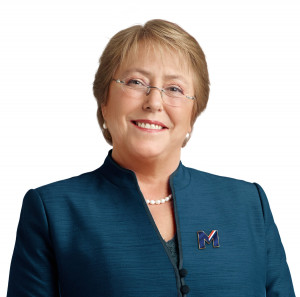 Michelle Bachelet er Chiles første kvinnelige president.