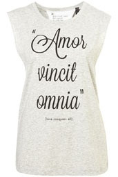 Petite Latin Quote Tank #amor #vincit #omnia