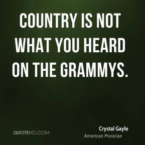 Crystal Gayle - Country is not what you heard on the Grammys.
