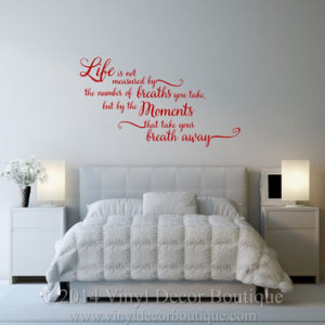Moments Vinyl Wall decal wall quote vinyl lettering vinyl wall quote ...