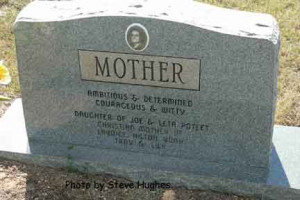 headstone inscriptions for mother