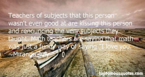 Top Quotes About Math Teachers