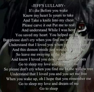 Jeff's lullaby