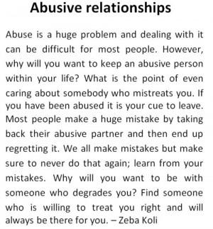 Abusive Relationship Quotes...