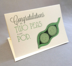 Congratulations Card for Twins, New Baby or Pregnancy