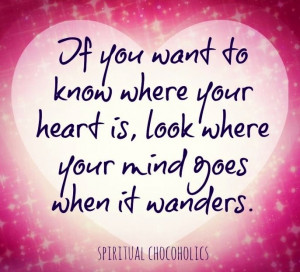 Look where your mind goes when it wanders