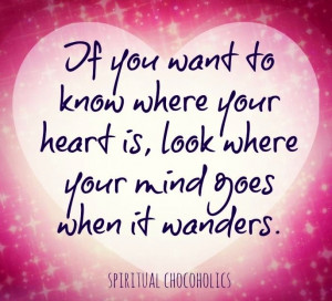 Look where your mind goes when it wanders