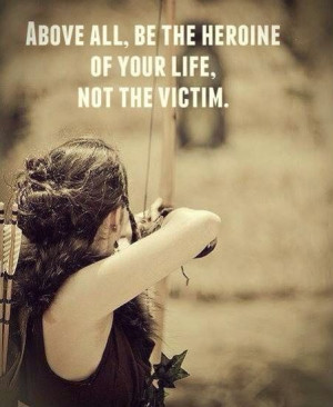 Heroine not a victim.