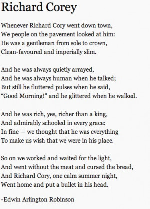 Edward Arlington Robinson, Richard Corey