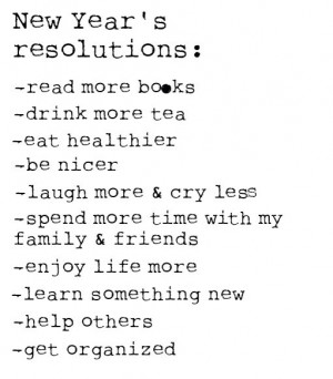 Our Ten Favorite New Year’s Resolutions
