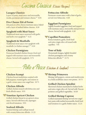 olive garden menu prices