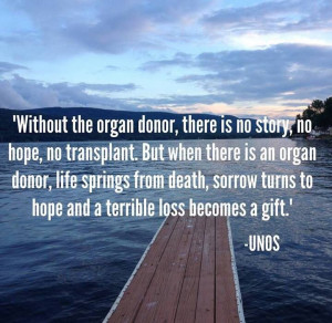 organ donation.