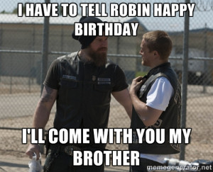 Sons of Anarchy Happy Birthday