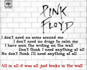 Pink Floyd Song Lyrics | The Wall