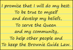 from september 2013 the new brownie promise will be