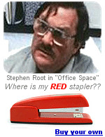 Office Space'' came out in 1999, Swingline didn't make a red stapler ...