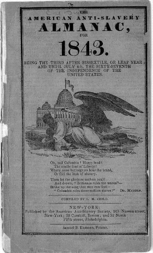 Anti-Slavery Almanac for 1843 , cover New York:American Anti-Slavery ...