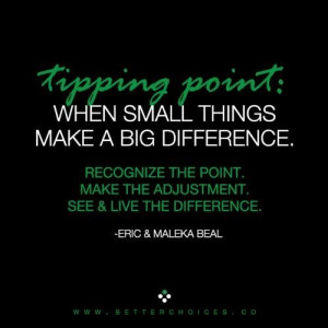 Tipping points...