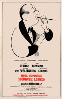 ... Al Hirschfeld 's drawing of Coward rather than the stars of this 1968