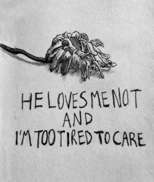 Quote too tired to care